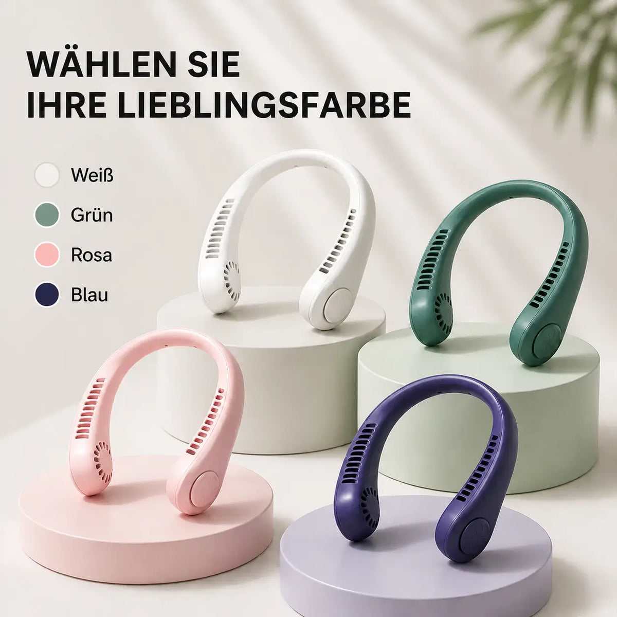 NekFan - Tragbarer Aufladbarer Nackenventilator für Direkte Kühlung – Ansicht 9