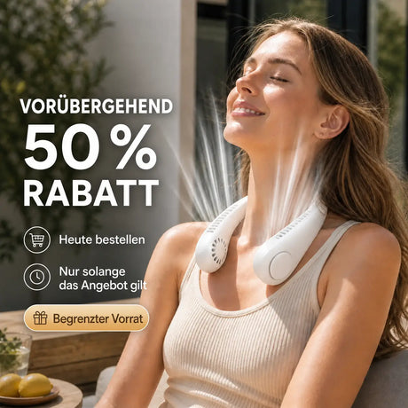 NekFan - Tragbarer Aufladbarer Nackenventilator für Direkte Kühlung – Ansicht 10