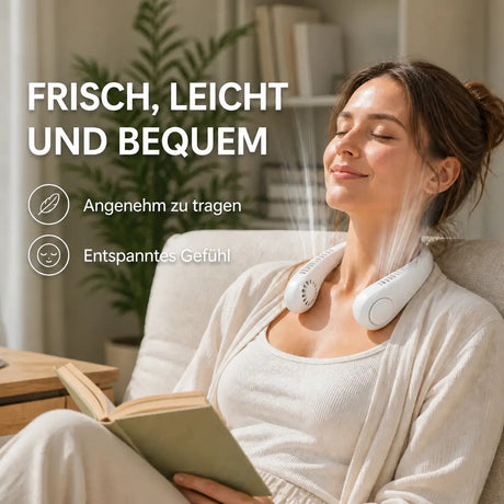 NekFan - Tragbarer Aufladbarer Nackenventilator für Direkte Kühlung – Ansicht 7