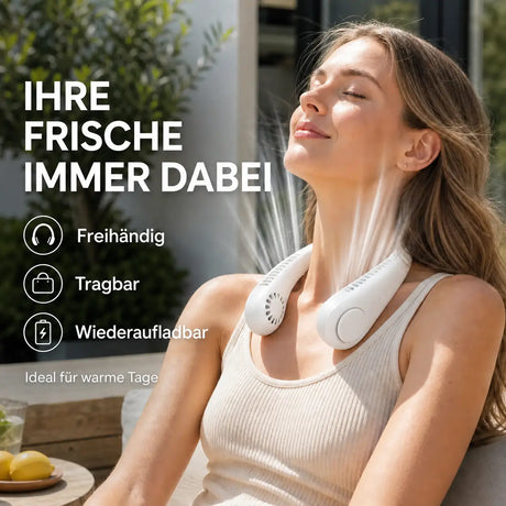 NekFan - Tragbarer Aufladbarer Nackenventilator für Direkte Kühlung – Ansicht 3