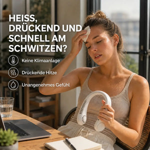 NekFan - Tragbarer Aufladbarer Nackenventilator für Direkte Kühlung – Ansicht 2