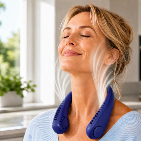 NekFan - Tragbarer Aufladbarer Nackenventilator für Direkte Kühlung – Ansicht 15