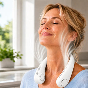 NekFan - Tragbarer Aufladbarer Nackenventilator für Direkte Kühlung – Ansicht 11