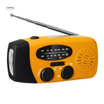 Oranje SolarPower Pro Notradio mit LED-Beleuchtung, Powerbank und FM/AM-Radiofunktion
