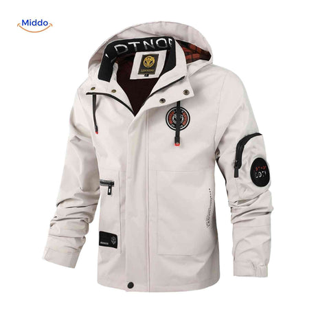 NordGuard wasserabweisende Herren-Winterjacke mit Kapuze und Reißverschlusstaschen