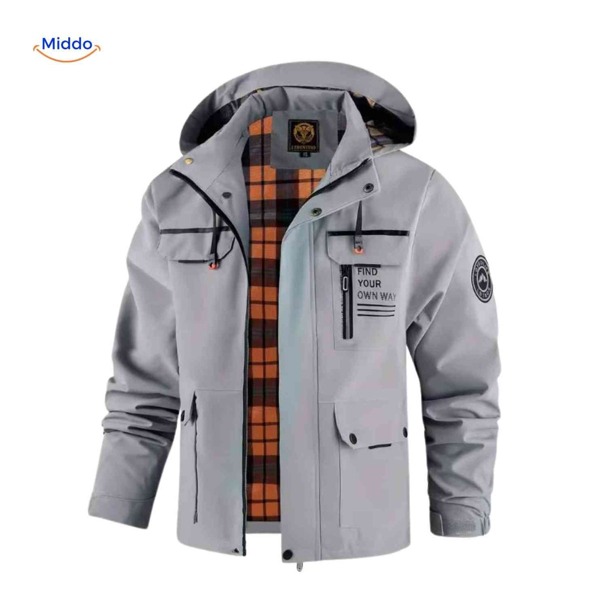 NordGuard wasserdichte Herrenjacke mit Kapuze und Brusttasche