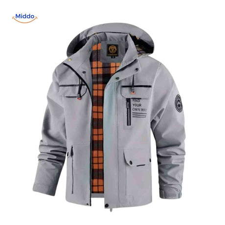 NordGuard wasserdichte Herrenjacke mit Kapuze und Brusttasche