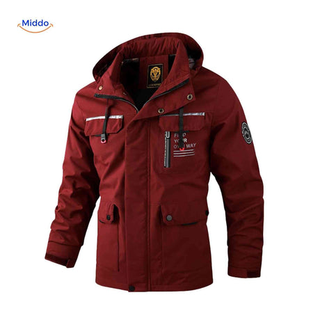 NordGuard wasserdichte Herrenparka mit Kapuze und Utility-Taschen