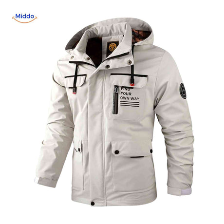 NordGuard wasserdichte Herren-Winterjacke mit Kapuze und Brusttasche