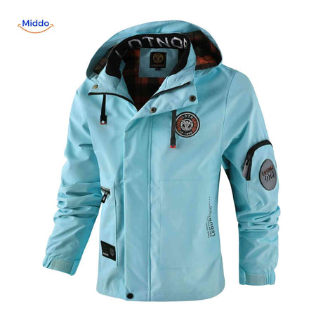 NordGuard winddichte Herren-Outdoorjacke mit Kapuze und Reißverschlusstaschen