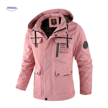 NordGuard winddichte Herren-Winterjacke mit Kapuze und Brusttasche