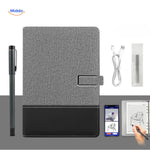 NoteSync Smart Pen in Grau und Schwarz mit Notizbuch und USB-Stift - www.middo.de