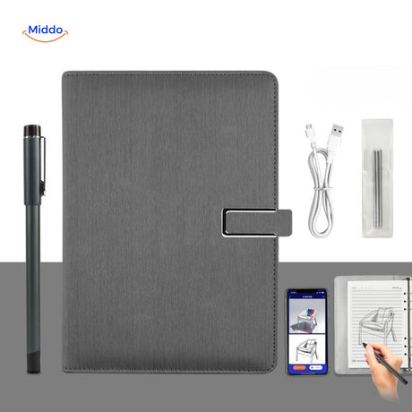 NoteSync Smart Pen luxuriöses Notizbuch mit digitalem Stift www.middo.de