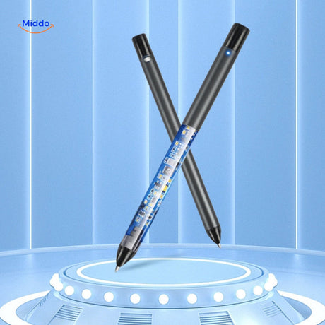 NoteSync Smart Pen in Schwarz und in transparenter Ausführung mit sichtbarer Technik