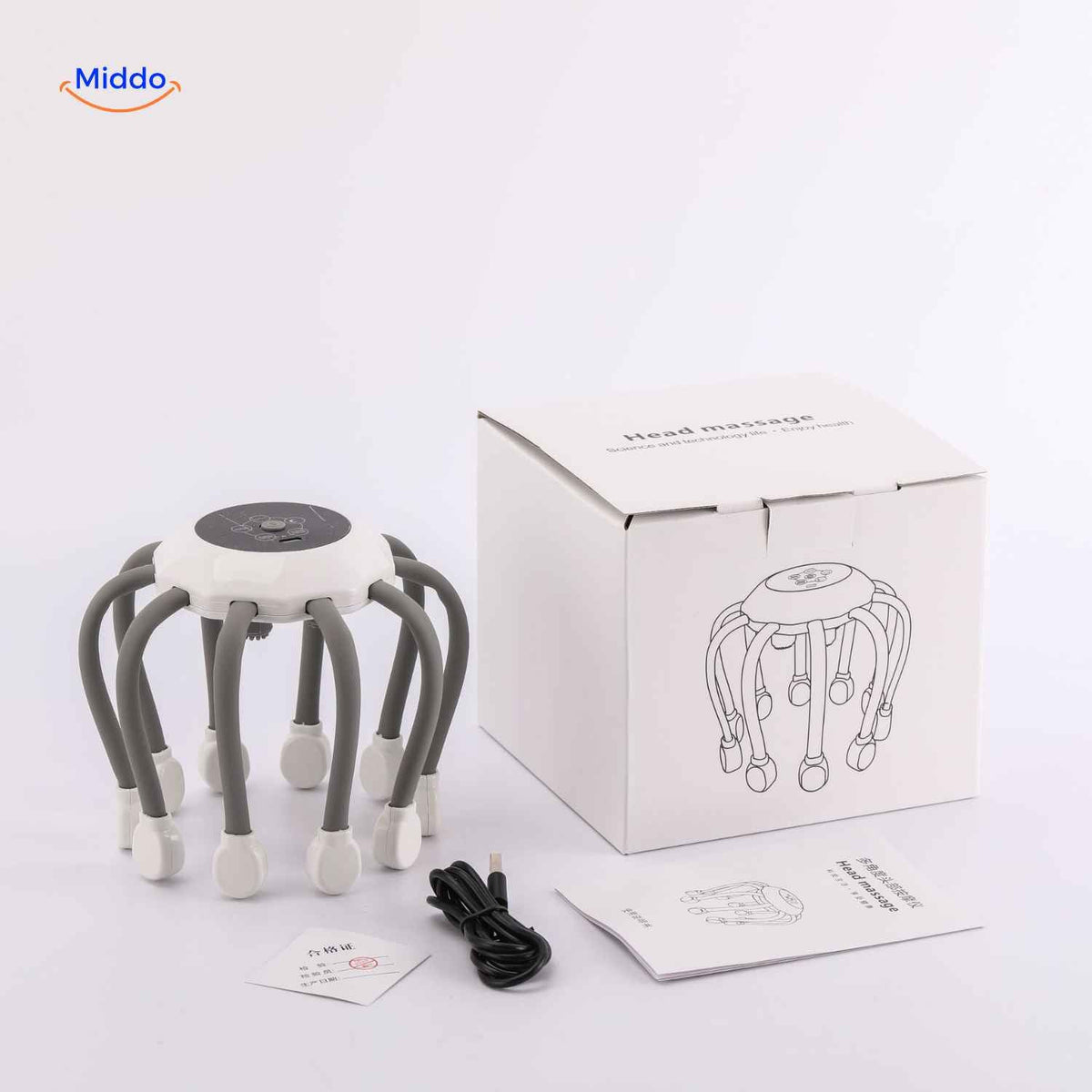 OctoRelax Massager – Kopfmassagegerät mit Box und USB Entspannen Sie sich mit dem OctoRelax Massager und erleben Sie eine wohltuende Kopfmassage. Ideal für zu Hause oder unterwegs. Jetzt bestellen und Entspannung genießen!