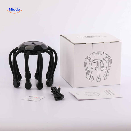 OctoRelax Massager – Kopfmassagegerät mit USB-Ladegerät | www.middo.de