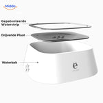 Teile des grauen HydroPaws Anti-Spritz-Trinknapf