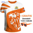 Option 1 oranges T-Shirt mit kostenloser orange Sonnenbrille