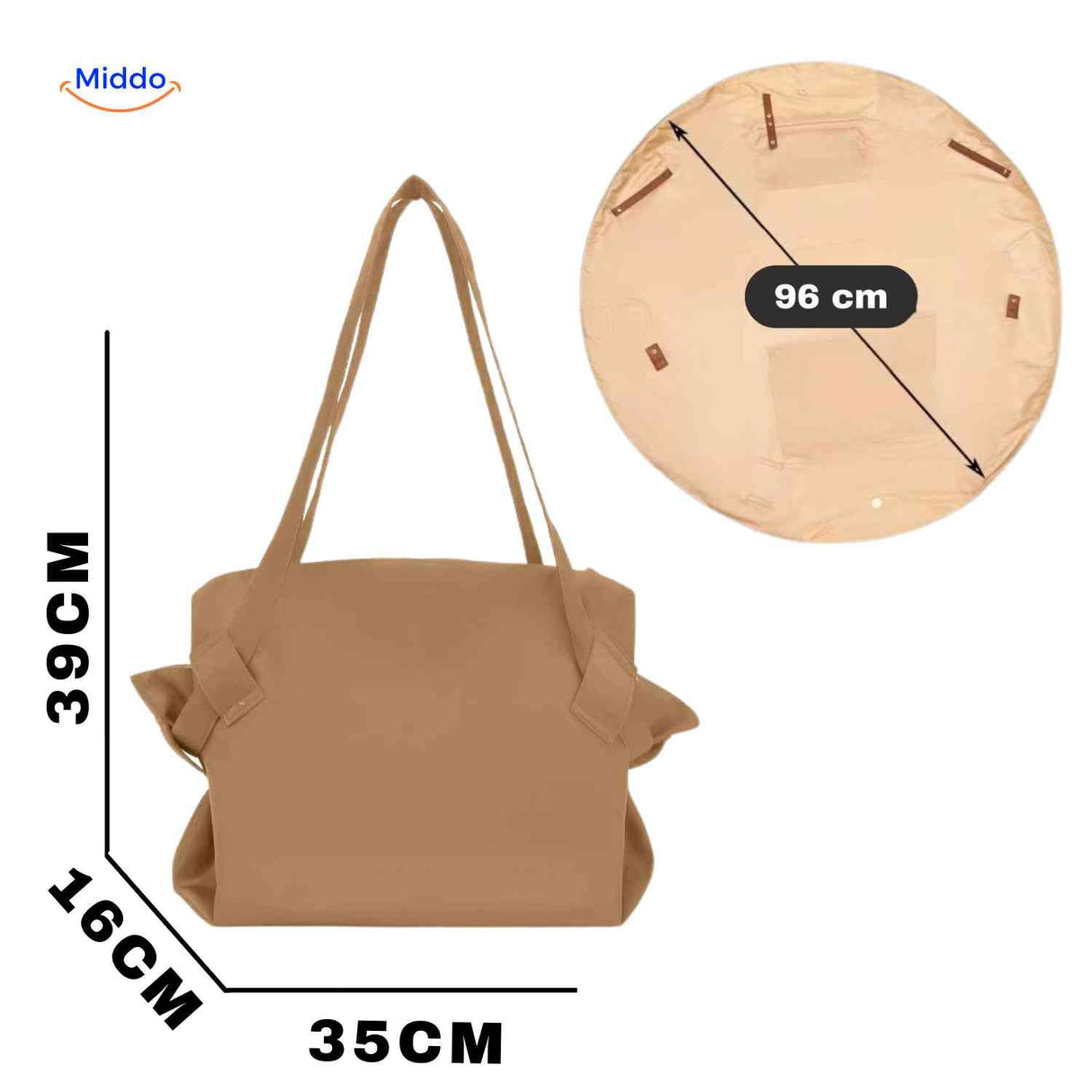AllesTasche Damen-Schultertasche mit geräumigem Innenraum