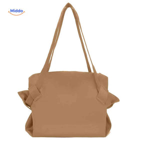 AllesTasche Damen-Shopper aus Leder mit langem Schulterriemen