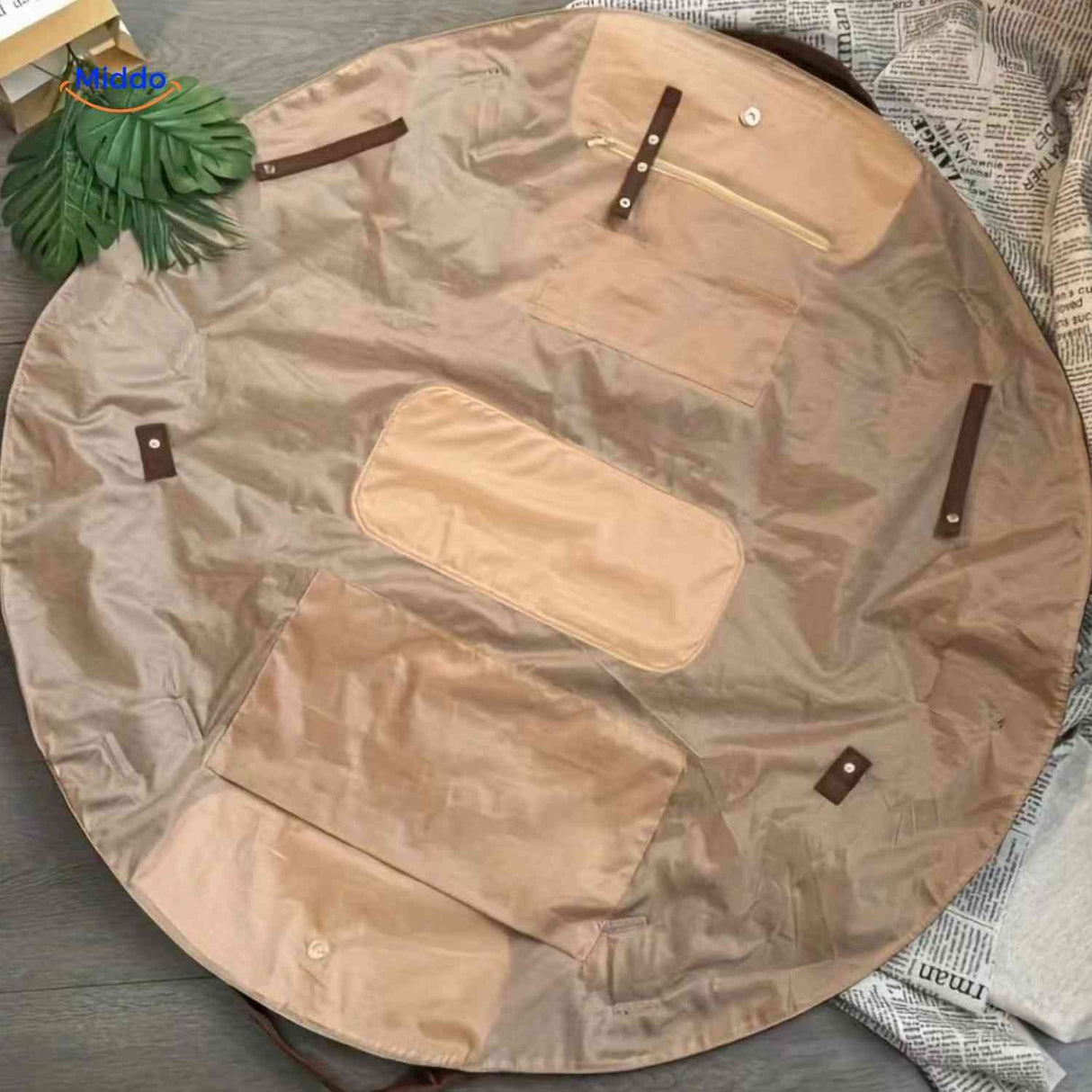 AllesTasche runder Organizer mit 96 cm und Aufbewahrungsfächern