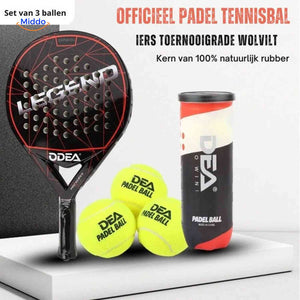 PadelPro Ace- und Tour-Padelbälle in Nahaufnahme