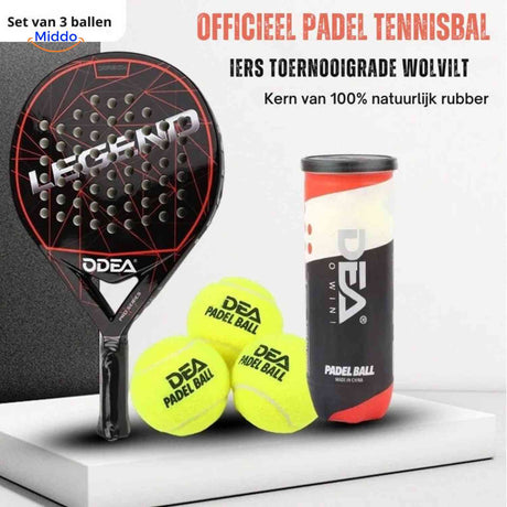 PadelPro Ace- und Tour-Padelbälle in Nahaufnahme