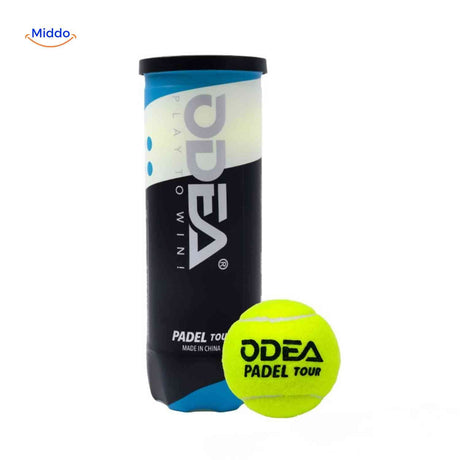 PadelPro Tour-Padelball mit Dose in Nahaufnahme