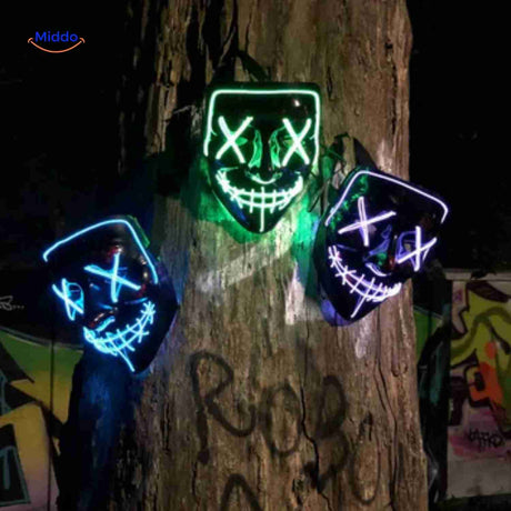 PhantomGlow LED-Masken für eine strahlende Haut – Holen Sie sich die Nacht zum Leuchten! Besuchen Sie jetzt www.middo.de