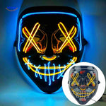 PhantomGlow Maske gelb-blau LED-Maske | www.middo.de