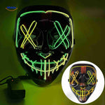 PhantomGlow Gelb-Grün LED-Maske - www.middo.de