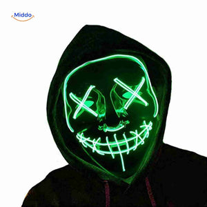 PhantomGlow Maske grün LED-Maske Modell www.middo.de