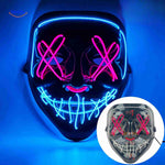PhantomGlow Maske in Rosa & Blau - LED-Maske von www.middo.nl