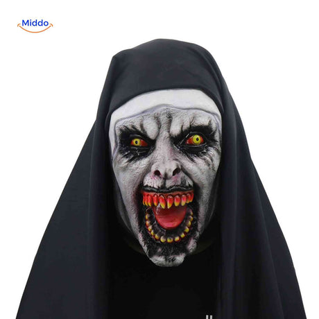 Phantora Nonnenmaske – Enges Nonnenkostüm Besuchen Sie uns auf für das perfekte Nonnenkostüm für Ihre nächste Verkleidungsparty!