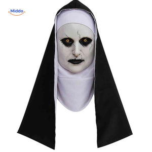 Phantora Nun Maske - Für einen realistischen Horror-Look Entdecken Sie die Phantora Nun Maske und verwandeln Sie sich in eine schaurige Nonne für Ihr nächstes Halloween-Event oder Ihre Kostümparty. Diese detailverliebte Maske sorgt garantiert für Aufsehen! Besuchen Sie uns auf für mehr Informationen