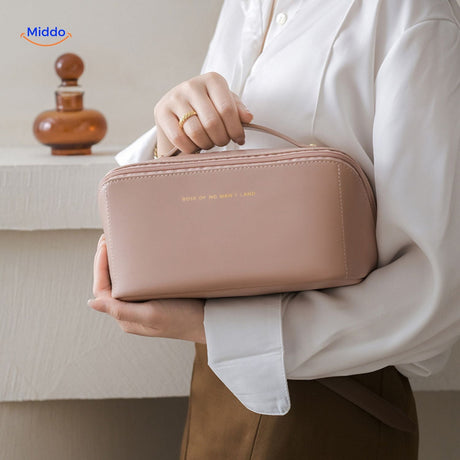 PillowPro Reisetasche tragbare Make-up Tasche hellrosa www.middo.de