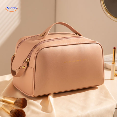 PillowPro Reisetasche leichte rosa Make-Up Tasche