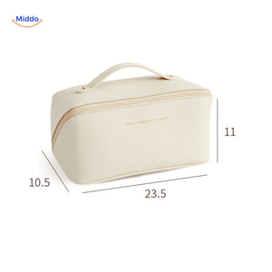 PillowPro Reisetasche Make-up Tasche Hellbeige