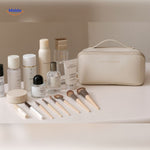 PillowPro Reisetasche rosa-beige Kombination Make-up Tasche www.middo.nl