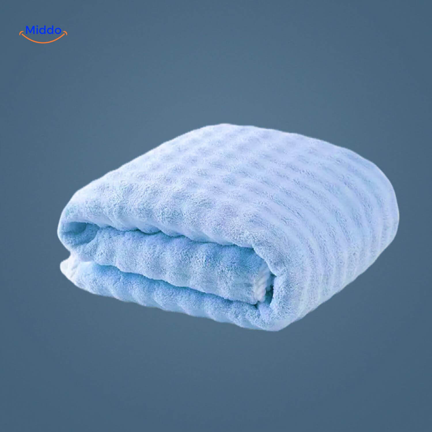 PineappleGrid Badetuch leichte blaue hügelige Handtuch www.middo.nl