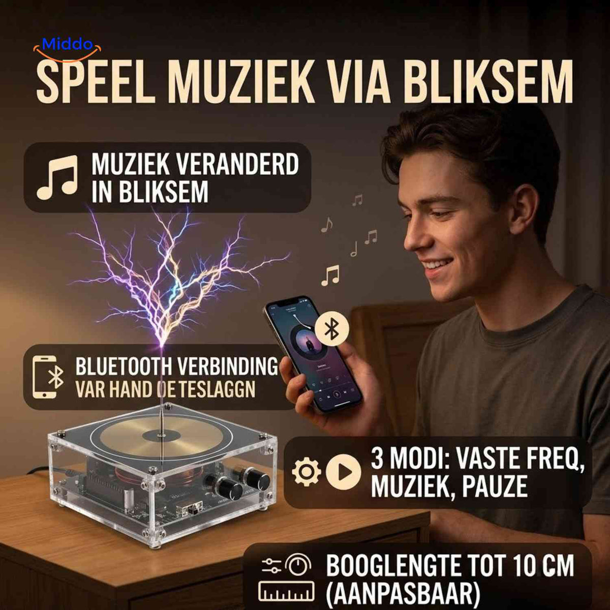 PlasmaTune™ Teslaspule, Produktansicht 10
