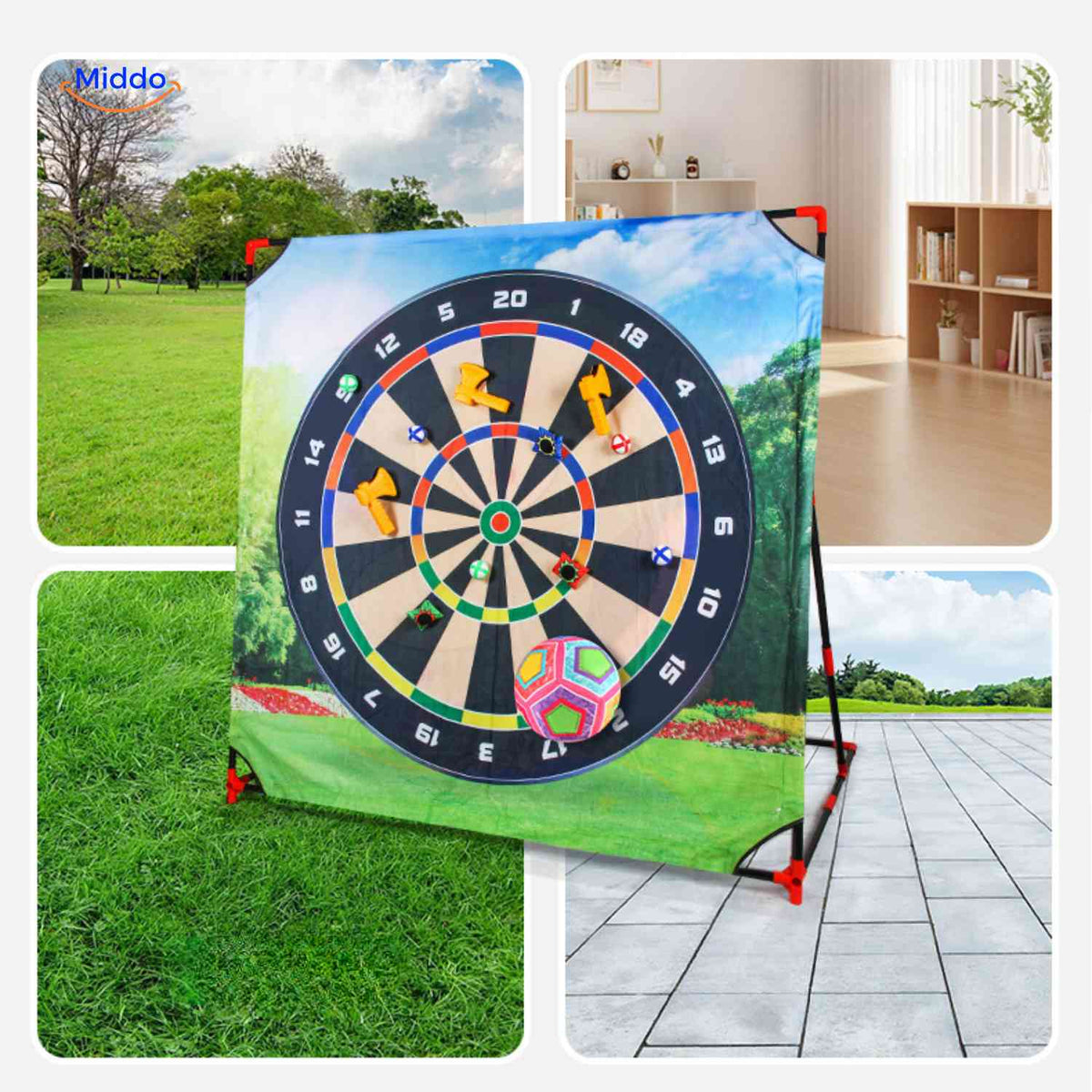 PlaySquare Golfset Dartboard – Outdoor-Spielzeug für Kinder. Jetzt auf www.middo.de entdecken!