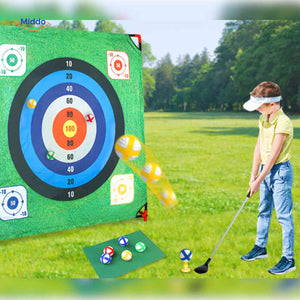 PlaySquare Golfset - Golfspiel mit Ziel und Bällen für den Outdoor-Spaß Entdecken Sie das PlaySquare Golfset! Dieses unterhaltsame Golfspiel für draußen enthält alles, was Sie für ein spannendes Spiel benötigen: Zielscheibe und Bälle. Perfekt für Gartenpartys oder entspannte Nachmittage mit Freunden und Familie. Holen Sie sich jetzt Ihr Set und genießen Sie den Golfspaß im Freien!