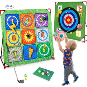 PlaySquare Golfset für Kinder – ein aufregendes Spiel mit Bällen und Zielen für unvergesslichen Außenvergnügen. Besuchen Sie uns auf www.middo.de!