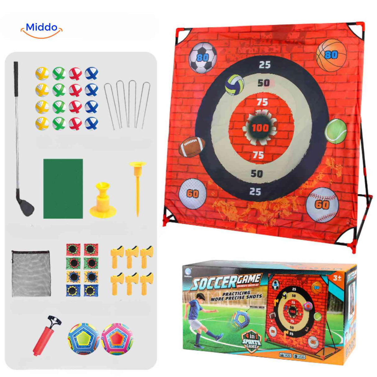 PlaySquare Golfset in Rot - Zielschießen Spiel für Kinder Entdecken Sie die Spaß bringende PlaySquare Golfset in Rot! Ideal für aktive Spiele im Freien, fördert dieses Zielschießen Spiel die Hand-Augen-Koordination und sorgt für unvergessliche Momente bei Familien und Freunden. Jetzt bei www.middo.de bestellen!