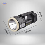 PowerBeam Suchscheinwerfer mit Solarpanel für langfristigen Einsatz www.middo.nl