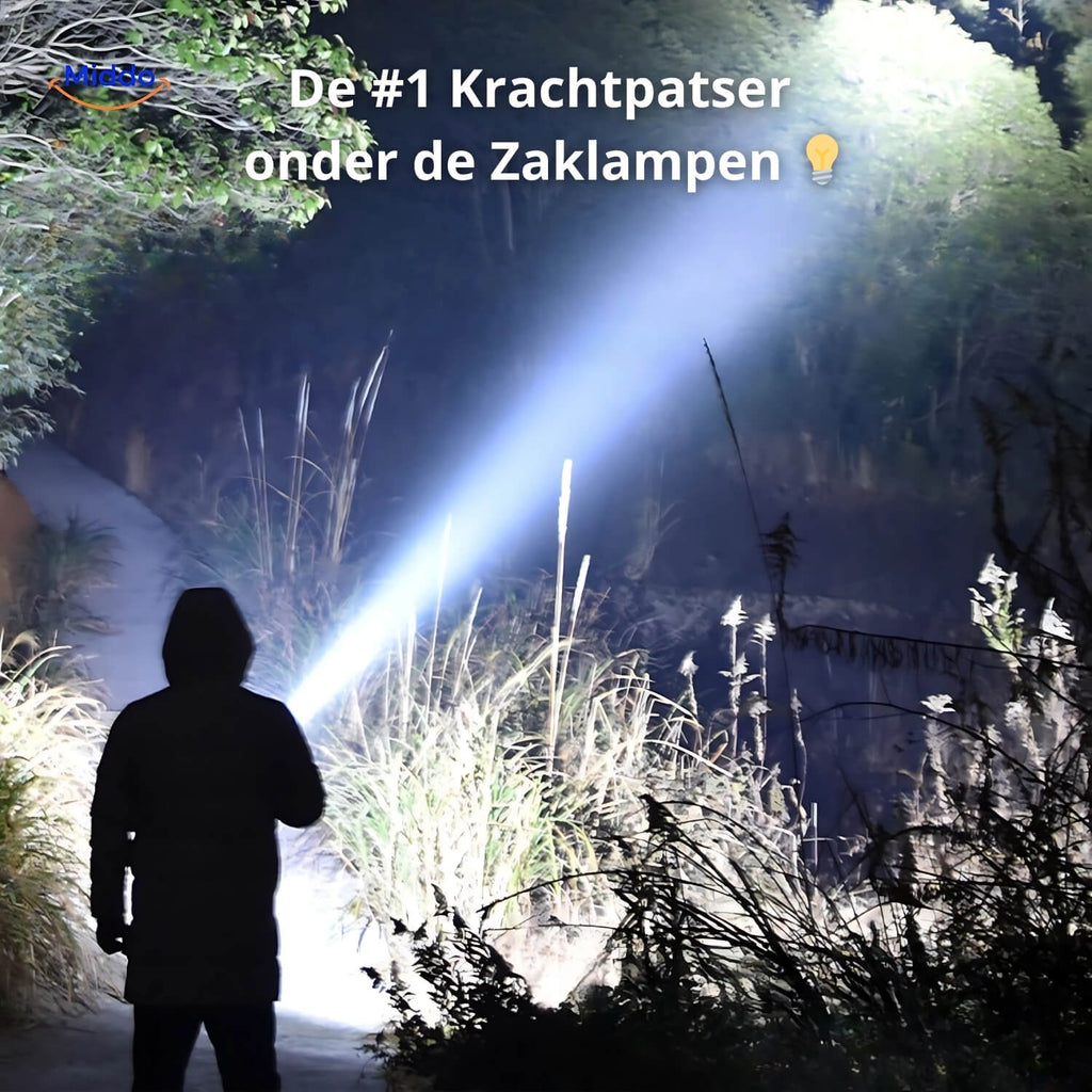PowerBeam Suchlicht für nächtliche Outdoor-Abenteuer www.middo.nl