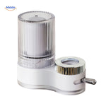 PureFlow Wasserhahn mit verchromtem Teil und weißem Design www.middo.de