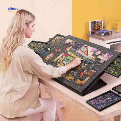PuzzleNest ergonomisches Puzzlebrett mit neigbarem Ständer