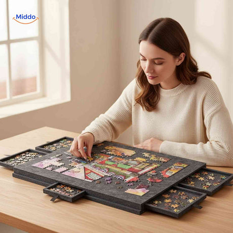 PuzzleNest großes Puzzlebrett mit Sortierfächern